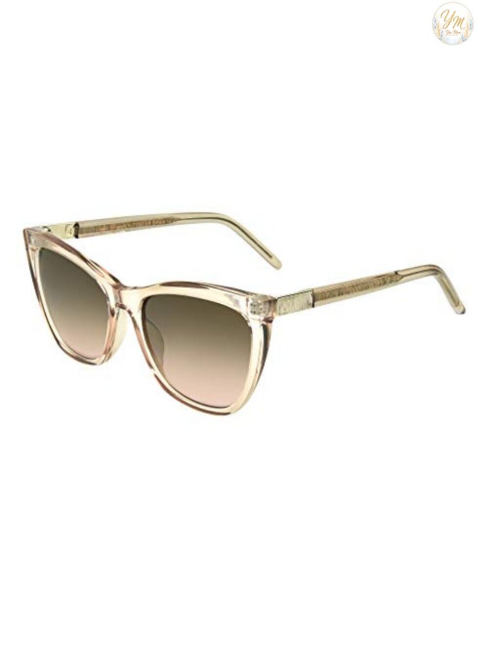 Cat Eye Sunglasses with UV400 Protection Leopard Case Scratch Resistant